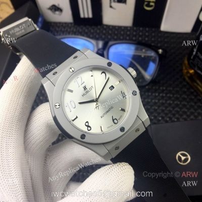 New Replica Hublot Classic Fusion Sand Case Silver Dial Watch watches