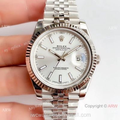 NEW UPGRADED Rolex Datejust II 41mm Silver Dial Jubilee Strap Watch V3 watches