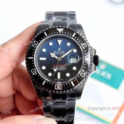 Rolex Sea Dweller 50th Anniversary Replica Watch D Blue Dial Black PVD KSF ETA2824 watches