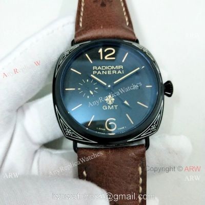 New Style Copy Panerai Radiomir Firenze Black Case Watch 45mm watches