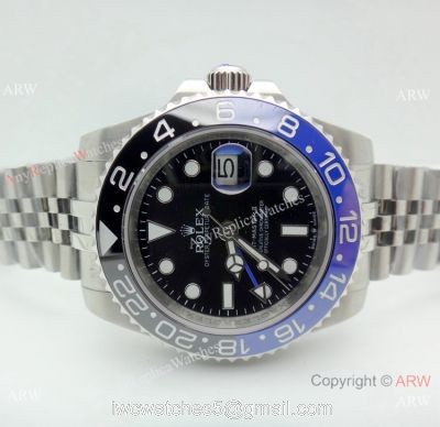 Replica Rolex Batman GMT-Master II Watch Stainless Steel Jubilee 40mm watches