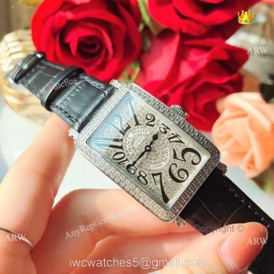 New Copy Franck Muller Long Island Ss Iced Out Diamond Watch 26mm watches