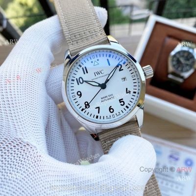 Low Price Copy IWC Big Pilots Watches Gray Nylon Strap watches