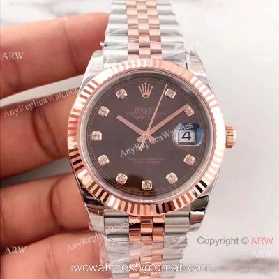 EW Factory Rolex Datejust II 41 Chocolate Face Jubilee Bracelet Watch watches