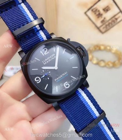 New Copy Panerai Luminor Marina Nato Strap Black Case Watches watches