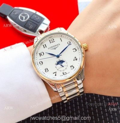 2019 Replica Longines Master Moonphase Automatic 40mm Watch Two Tone watches