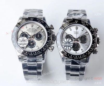 1:1 Swiss Rolex Cosmograph Daytona 4130 JH Factory Watch Silver or Gray Face watches