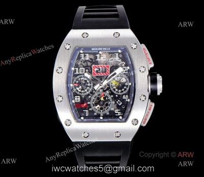 KV Factory Replica Richard Mille RM 011-FM Felipe Massa Black Kite Flyback Chronograph Watch watches