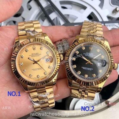 Fake Rolex Oyster Perpetual Datejust Yellow Gold Men 40mm Watch watches