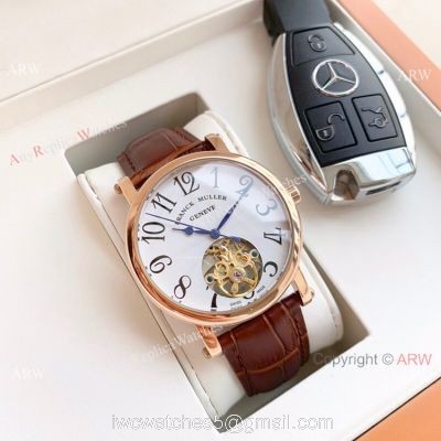 Clone Franck Muller Geneve Tourbillon Rose Gold Men Watch 42mm watches