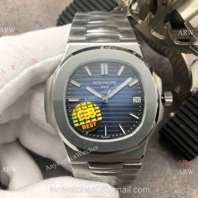 Swiss Grade Replica Patek Philippe Nautilus Blue Dial Watch GB Factory watches