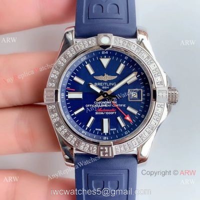 Noob Factory V2 Breitling Avenger II GMT Diamond Bezel / Best Replica Watches China watches