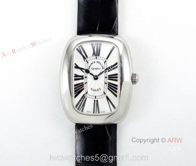 Swiss Replica Franck Muller Geneve Galet CAL.112 Quartz Watch White Dial Ladies watches