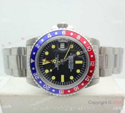 Classic Model Clone Rolex GMT Master II 40mm Watch Blue&038;Black Bezel Brown Hands watches