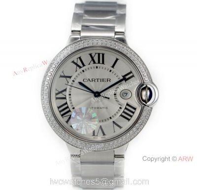 (CR) Swiss Grade Ballon Bleu de Cartier Watch Copy Stainless Steel 42mm watches