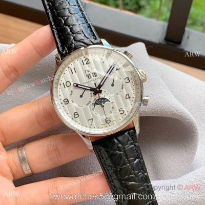 Copy IWC Portofino Grand Complication SS White Dial Watch Best Quality watches