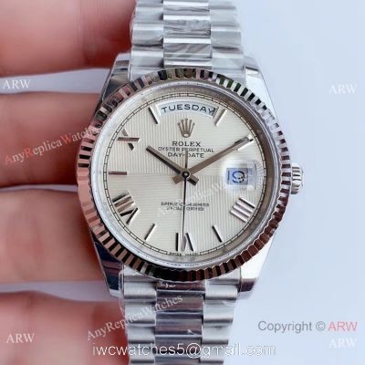 NEW Upgraded Replica Rolex Presidential Day Date II 3255 Cream Dial Watch V3 Version watches