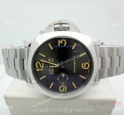 Copy Panerai PAM 674 Luminor Watch Stainless Steel Brown Marker watches