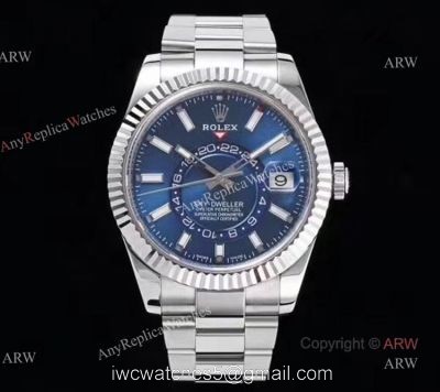 Noob Factory Replica Rolex Sky Dweller Blue Dial Automatic Watch 42mm watches