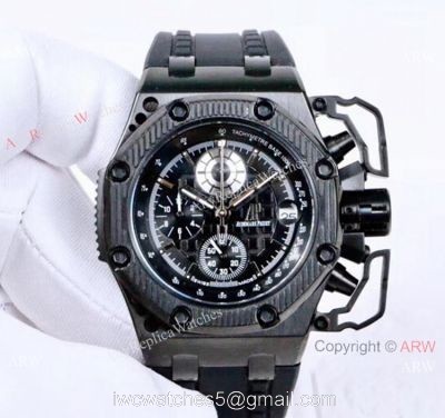 All Black Audemar Piguet Survivor Royal Oak Offshore Watches watches