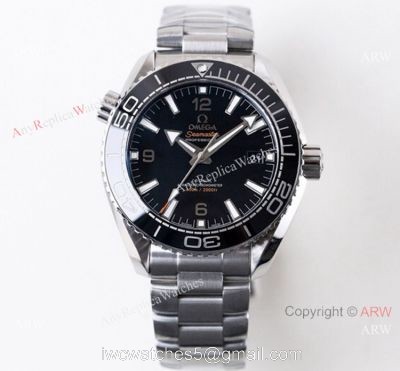 (VS) Omega Seamaster Super Clone Watch Planet Ocean 600M Ss Black Ceramic 43.5mm watches