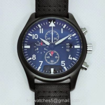 2019 Copy IWC Pilots TOP GUN Chronograph Black Watch watches