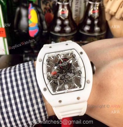 Richard Mille RM 012 White Ceramic Men Watch Swiss Quality Replica watches