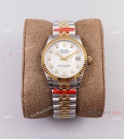 (TW) Swiss Copy Rolex Oyster Perpetual Datejust Watch White MOP Face 31mm watches