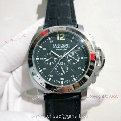 Panerai Luminor Daylight Automatic Watch SS Black Dial watches