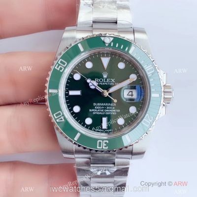 Swiss Grade Rolex Submariner AR Factory V3 Swiss 2824 Watch Rolex Hulk Replica watches