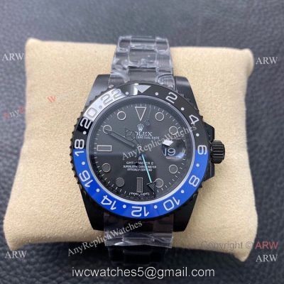 KS Factory Rolex GMT Master II Swiss ETA Black Blue Replica Watch with 2836 Movement watches