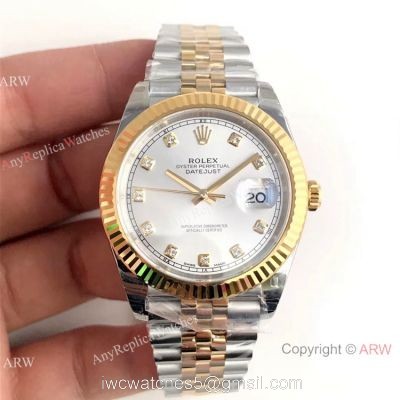 (EW) Swiss Rolex Datejust II 3235 2 Tone Silver Dial Watch Rolex Grade 1 Wrist watches