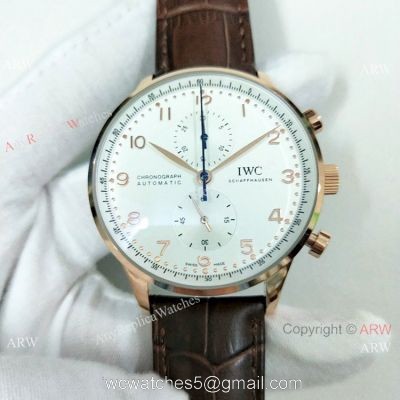Copy IWC Portuguese White Dial Rose Gold IW371480 Watch watches