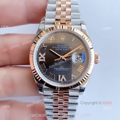 EW factory 3235 Replica Rolex Datejust 36mm Jubilee Watch with VI Diamond watches