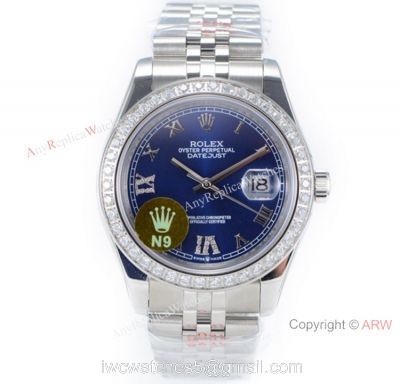 Rolex Datejust II Blue Dial Diamond Bezel Swiss 2836 904L Watch watches