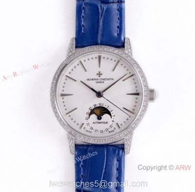 (VC) Vacheron Constantin Patrimony Moon ETA2824 Watch Vacheron Constantin Geneve Fake Wrist watches