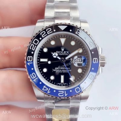 GMT-Master II Rolex Batman Replica Watch SWISS 3285 UN factory watches