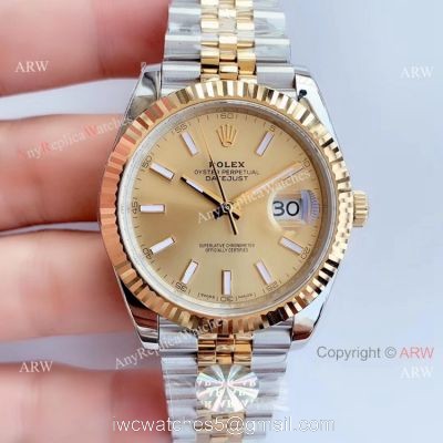 Super Clone Rolex Datejust II 126333 Two Tone Jubilee Watch ETA2824 AR Factory watches