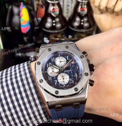 Copy Audemars Piguet Royal Oak offshore Men Watches Blue Dial Automatic watches