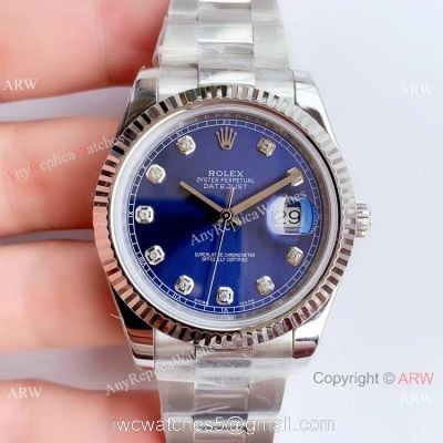 NEW Upgraded V3 Version Rolex Datejust II Blue Dial Oyster Watch Eta3235 watches