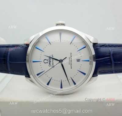Low Price Omega Seamaster Automatic Watch Blue Leather Strap watches