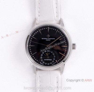 (VC) Swiss Grade Vacheron Constantin Patrimony Watch Vacheron Constantin Geneve Fake White Leather Strap watches