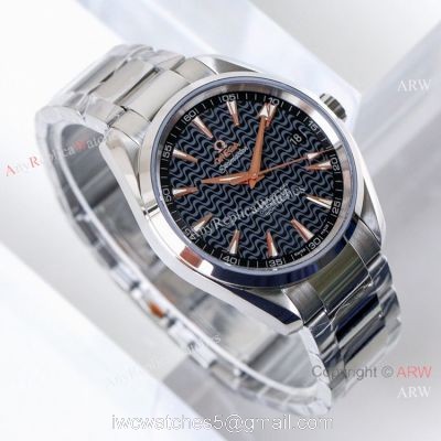 (VS)Best Replica Omega Seamaster Aqua Terra VSF 8500 Watch Stainless Steel Wave Dial watches