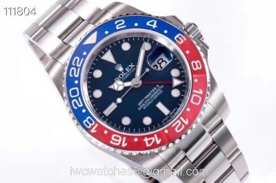 DJ factory Copy Rolex GMT Master ii Pepsi 904L steel 40mm Men Watches watches