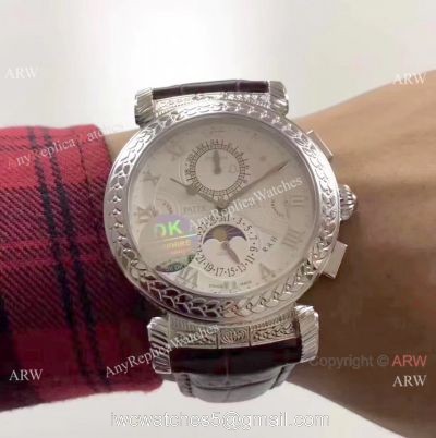 AAA Replica Patek Philippe Grandmaster Chime SS White Dial Watch watches
