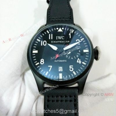 Copy IWC Big Pilot Top Gun Black Case Power Reserve Mens Watch IW501901 watches