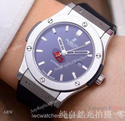 Copy Hublot Classic Fusion Watch 42mm SS Case Purple Dial watches