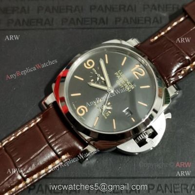 Clone Panerai Luminor GMT Gray Face Watch with Power Reserve watches