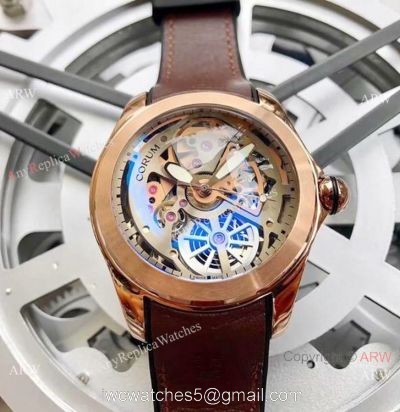 New Replica Corum Watches Corum Bubble Squelette Rose Gold Skeleton Dial watches
