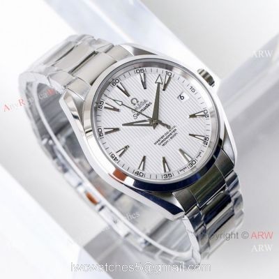(VSF)Omega Seamaster Aqua Terra Copy Watch SS White Dial watches